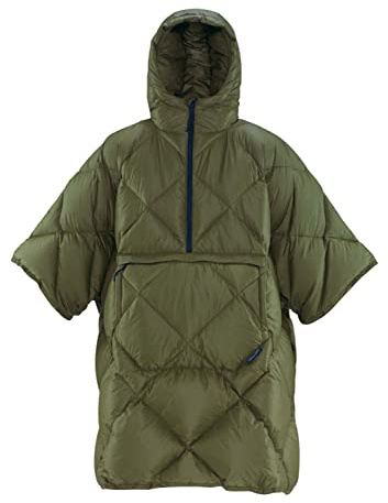 Therm-a-Rest Unisex Honcho Poncho Down Wearable Camping Blanket Camping-Poncho (1er Pack)
