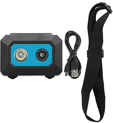 Kuuleyn Cámaras De Video, Grabadora De Video, Super HD 1080P DV Sports Camera Head Mounted Action Video Camcorder DVR Recorder(Blue)