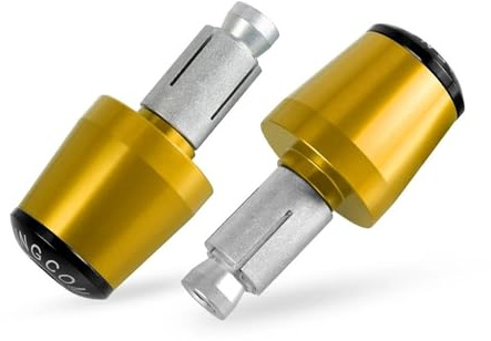 RESKIO Motorrad Lenkerende Gewicht Lenkergriffe Kappe Anti Vibration Silder Stecker Für Honda CB400 CBR CB 500 600 CBF600 Hornet 600 (Color : Gold)