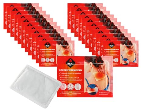 Körper Wärmepflaster 13 x 9 cm selbstklebend - 24er Pack - Einmal Wärmepad für 8 Stunden Wärme - Nackenpflaster Schulterdad Wärmekissen Schmerzpflaster luftaktivierend