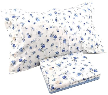 Bossi Completo Letto Lenzuolo Martha O'Neil ELLIE 8426 blu, tag House, Matrimoniale