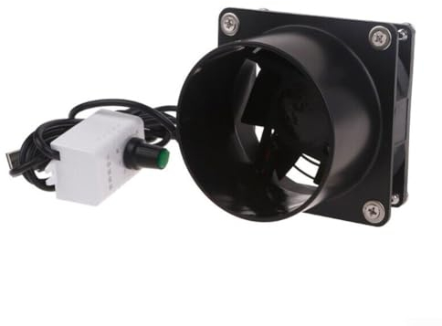 Ventola USB regolabile per aspirazione fumo, aspiratore fumo, condotto ventilatore, per cucina, bagno (solo ventilatore)