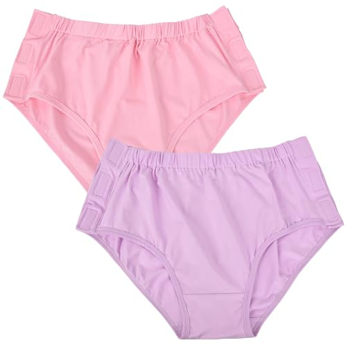 Easy Adapt Women's Tear-Away Underwear, for Patients, Elders, Pack of 2. (Medium)