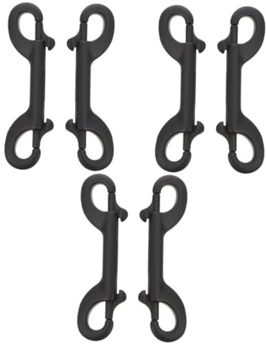 JECOMPRIS 6pièces Clips De Sécurité à Double Extrémité Inoxydable Pour Accessoires De Plongée Spearfishing Snap Résistants