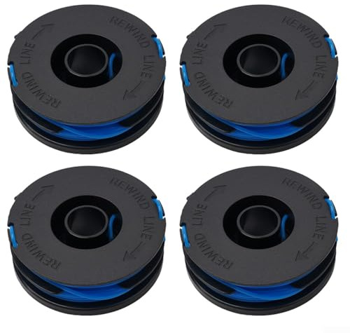 4Pcs Trimmer Spool & Line for Spear & Jackson GT600 GT450 Grass Trimmers | Replacement Grass Trimmer String Trimmers Refills, Fits N1F-GT-280/450-D S6030ET