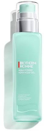 BIOTHERM HOMME, Aquapower Advanced Gel, Gel Ultra-Hydratant et Fortifiant Visage Homme, Soin Visage Homme, Peaux Normales à Mixtes, Texture Non Collante, 100 ml