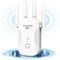 QLOCOM WLAN-Extender-Signalverstärker 1200Mbit/s Dualband 1-Tasten-Einrichtung vghxfsyfw