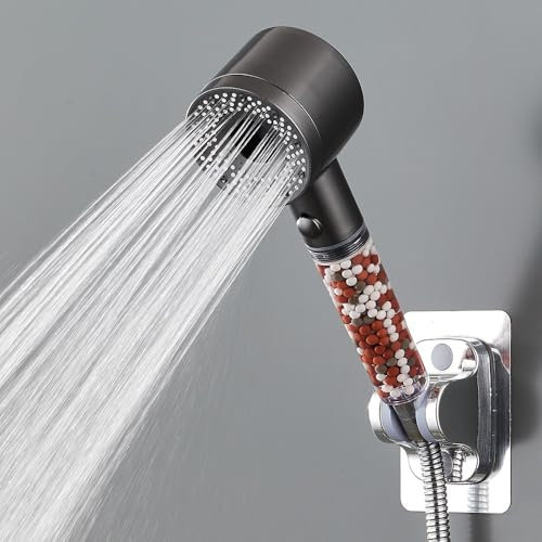 B.LIVING Handbrause Pure Shower ECO 5 Strahlarten - Design Duschkopf verstärkte Filtration - Wassereinsparung bis zu 56%