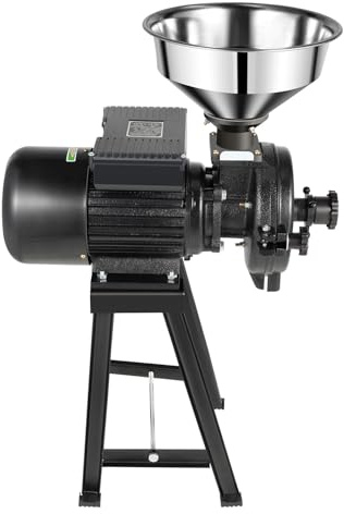 Moulin à céréales, presse-avoine, 220 V, 2200 W, haute performance, en fonte, vitesse de broyage, 50 kg/h, peut être utilisé pour le maïs, le riz, le blé, les grains de café, etc.