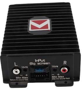 ZJchao Amplificateur de puissance Audio de voiture, véhicule 4 canaux 80WX4, processeur de son numérique classe A/B, mise à niveau du lecteur