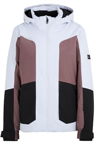 Ziener Women's Tarla-z Ski Snowboard Jacket, Breathable, Waterproof, Frosty Glacier, 10