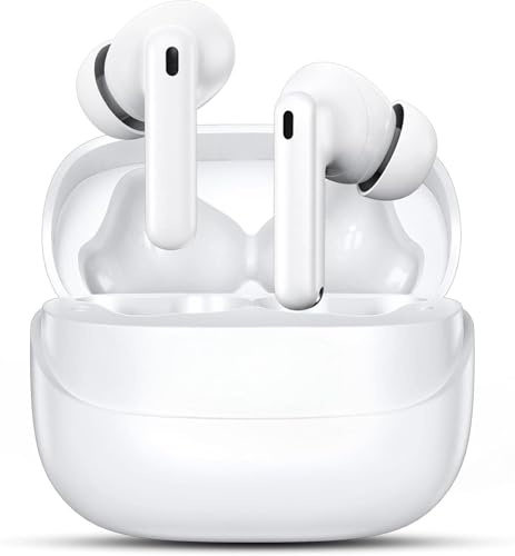 Ecouteurs Bluetooth sans Fil,Bluetooth 5.4 Ecouteurs sans Fil,Ecouteurs Hi-FI Son Stéréo,Écouteurs 50H Durée de Lecture CVC Réduction Casque Wireless for iOS Galaxy Xiaomi Oppo Android