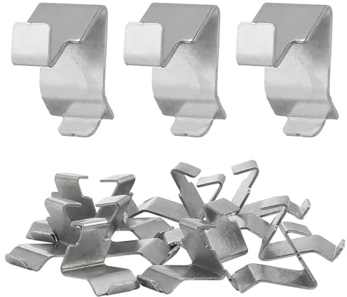 12pcs Iron Cabinet Shelf Clips Heavy Duty Supports for File Cabinets | Silver Finish, Simple Structure, Easy to Install and Store, Suitable for Cabinet and File Cabinet Use