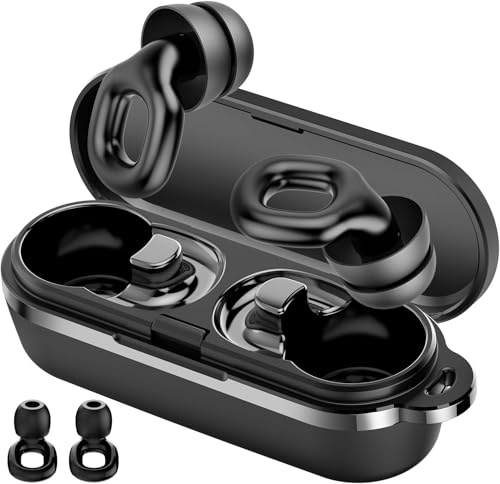 Tapones para los Oídos para Dormir, 36dB Tapones Oidos Cancelacion de Ruido con Sola Almohadilla/Doble Almohadilla, Tapones Oidos Silicona Reutilizables para Dormir, Concentrarse y Viajar - S/M/L