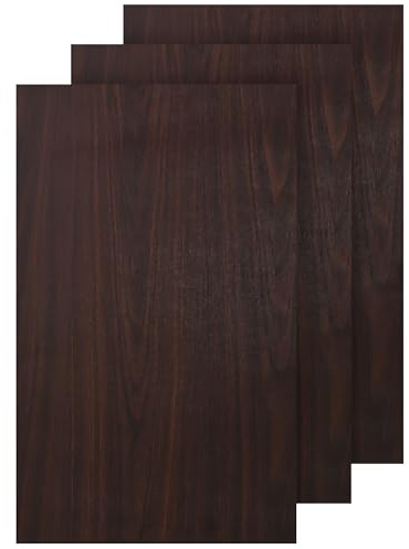 PDmedia Möbelfolie Selbstklebend 61x300 cm Wenge Dunkel – PVC Klebefolie für Möbel, Türen & Küchen, Wasserfeste Dekofolie, Arbeitsplattenfolie