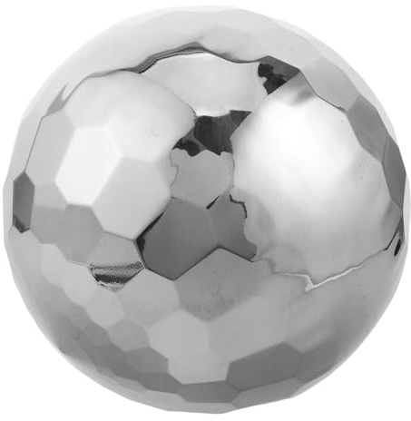 Alipis Sfera Decorativa Specchiata in Acciaio Inox, Cava, 1 Pezzo | Finitura Lucida Riflettente, Design senza Saldature, per Prato e Patio, Facile da Pulire, Colore Argento