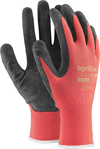 Lot de 24 paires de gants de sécurité durables enduits de latex - pour jardinage et travaux, S-7, 24