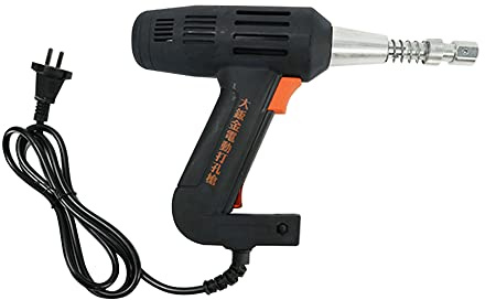 Jieotwice Pistola perforadora Eléctrica de Tela Para Prendas de 220 V, Bolsa de Plástico de Cuero, Pistola perforadora Especial Para Tela, Pistola Para Ojales con Aguja de Cuatro Agujeros