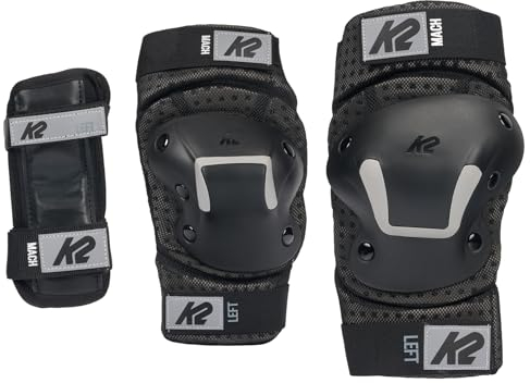 K2 Skates Schoner MACH PAD Set Unisex – Erwachsene Schoner — Black — 30K1100