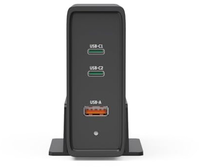 Hama Universal-USB-C-Ladestation, GaN, 3 Ports, Power Delivery (PD), 5-28V/140W