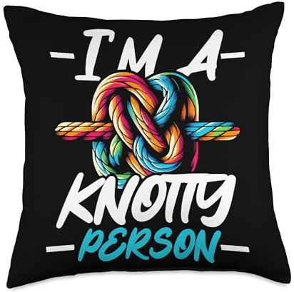 Knotting Knot Looping Twisting Knot Tying Throw Pillow