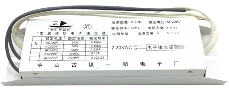FSBNMNXPQ Reattore elettronico a Tubo 2G11 H Universale 24W 36W 40W 55W raddrizzatore for Lampada Fluorescente AC220V 1 Uscita (Size : 36-55W Universal)