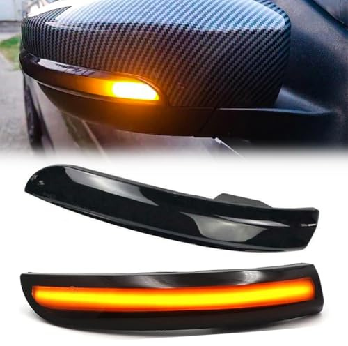 GEARCELL LED Dynamic Turn Signal Mirror Indicator Fit for Ford Focus | Dynamic Sequential Turn Signal, Wing Mirror Indicator Light, 1 Pair Amber Color, Easy Installation, Fit for Ford Focus Mondeo