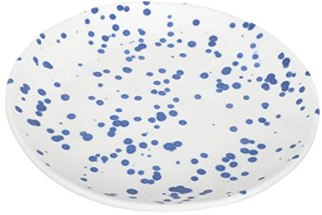 OFFSCH Piatto in Ceramica Schizzi Di Inchiostro Piatto Per Torta Profondo E Robusto Casa Tavola