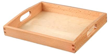 MAGICLULU Eleganter Holzbehälter Mit Ausgeschnittenen Griffen Für Frühstück Abendessen Und Getränke