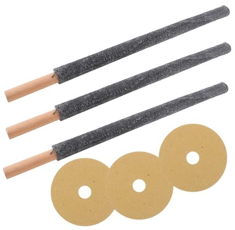 VANZACK 3piezas Antorchas De Madera Para Exteriores Con Luz De Mano Para Decoración De Jardín Patio Al Aire