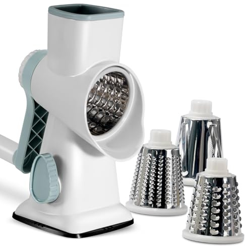 Innovador sistema giratorio procesador de verduras, rallador multifunción, mango de cocina diario, cortador manual de alimentos