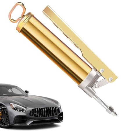 BommFu Lubricador manual, herramienta de gran capacidad, manguera flexible y alta presión, prensa de grasa manual para automóviles | Para reparación de automóviles mecánico, mantenimiento exterior