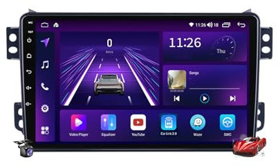 M800s,Android 15 Autoradio 2 Din Stereo con 4G WiFi Carplay Android Auto per Agila/Splash Ritz 2008-2014 Upgrade Touchscreen GPS Navi 9 Pollici Tablet Lettore MP5 Multimediale FM BT Receiver
