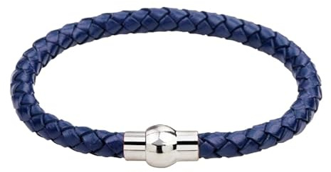 HUIANGLIYG Unisex-Armband Aus Geflochtenem Leder Im Antik-Stil, Handgefertigt Aus Echtem Leder Mit Magnetverschluss, Minimalistisches Schmuckstück, Geschenk Für Damen Und Herren