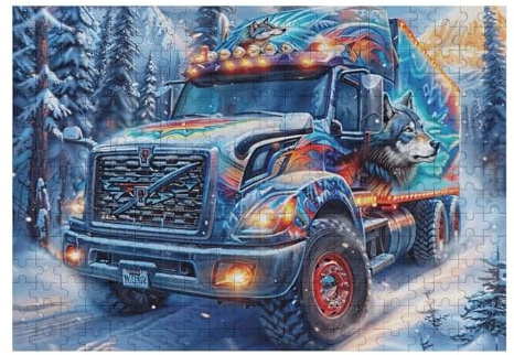 Puzzle De 300 Piezas para Adultos Quitanieves Nevado 40x28cm Actividad En Interiores Día De Lluvia Niños Adolescentes Adultos Diversión Familiar Segura