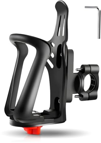 Porte-bouteille pour vélo, Support de boissons réglable pour moto et vélo – Porte-bouteille pour cadre et guidon, adapté pour vélo de montagne, vélo de route, trottinette (B)