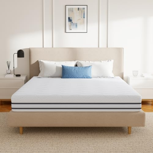 SynthoSpace Colchón de 140 x 200 cm, H2&H3, colchón ergonómico de Espuma fría de 7 Zonas, Funda extraíble y Lavable, Öko-Tex®, colchón Enrollable de 16 cm