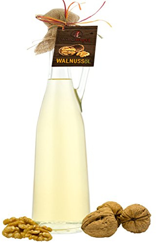 Walnussöl, Walnuss - Öl. Naturreines kaltgepresstes Walnussöl aus USA, Kalifornien in Premiumqualität AMPHORE ROMANA - Flasche 750ml.
