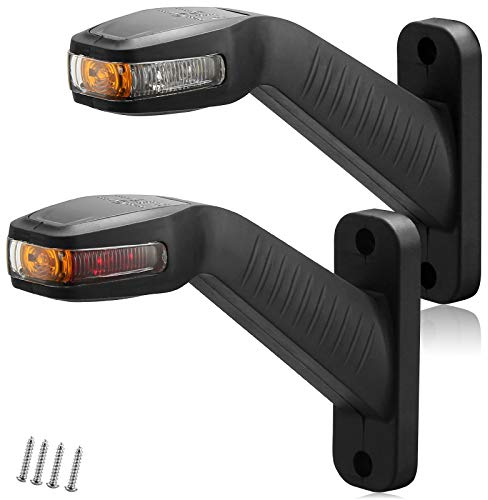 AGRISHOP LED Trailer Side Marker Lights, 12V24V LED Front Rear Position Lights, Waterproof Cobra Design E-mark