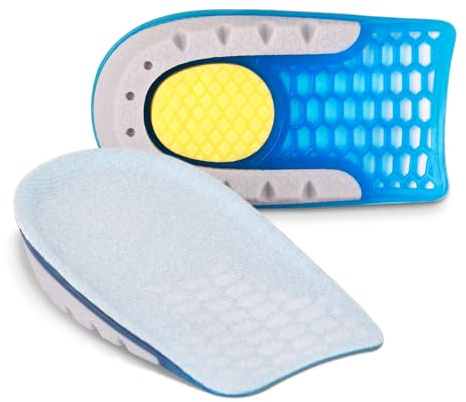 Ailaka Gel Höhe Erhöhen Einlegesohlen - Unsichtbare Schuhlifteinsätze Gel Fersenpolster, 1.0Zoll/2.5CM Geleinlagen für Männer und Frauen
