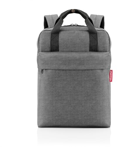 allday backpack M iso twist silver - vielseitiger Tages-Rucksack, Hangepäck, für Arbeitsweg, Shoppingtour oder City-Trip