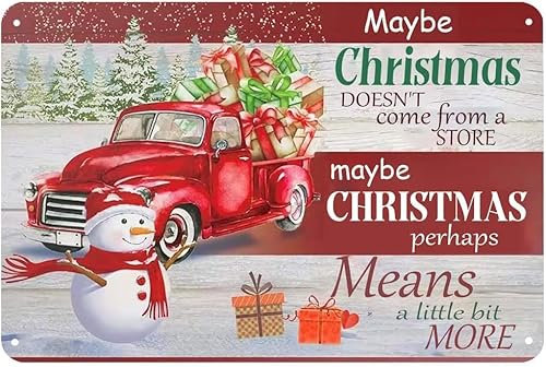 Feliz Navidad, tal vez la Navidad no viene de una tienda, tal vez Navidad, tal vez signifique un poco más, cerveza, amigo, carteles de pared de metal, letreros, placas de estaño, bar, cocina, hogar,