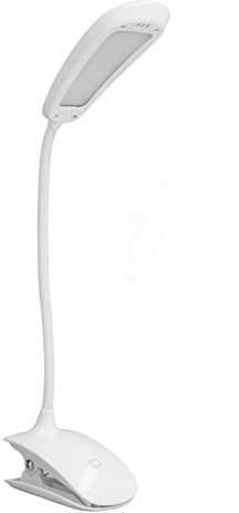 Topyond USB Wiederaufladbare Clip-Leuchte, 3-Gang-Touch-Steuerung Und Faltbarer, Flexibler Schwanenhals, Einstellbare Helligkeit Für Schlafsaal, Büro Und Bett, Leselampe, Schreibtischlampe Mit Klemme