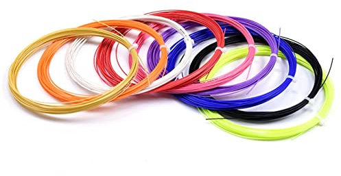 Generic Badmintonsaiten, Badmintonsaite Bg65, Schlägersaitenrolle, gute Stoßdämpfung, Badminton-Saitenspule, weiches Gefühl, Schlägersaitenspule, Badminton-Saitenrolle für Sporttraining