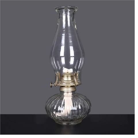 Öllampen, klare Kerosinlampenlaterne, einfache Bastelkerzenlaterne, Notbeleuchtung, dekorative Kerzenlaternen, Nostalgie-Glas, altes Licht, Retro-Hurrikanlampe