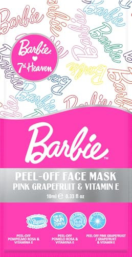 7th Heaven Barbie Pink Grapefruit & Vitamin E Peel-Off Face Mask - Pore Cleansing - For All Skin Types
