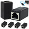 FunWorth 6 Piezas Acoplador RJ45 10 Gbps, Adaptador Ethernet RJ45 Hembra a Hembra,Cables Ethernet RJ45 para Blindado y de Alta Velocidad de Red Cat5, Cat5e, Cat6 y Cat7