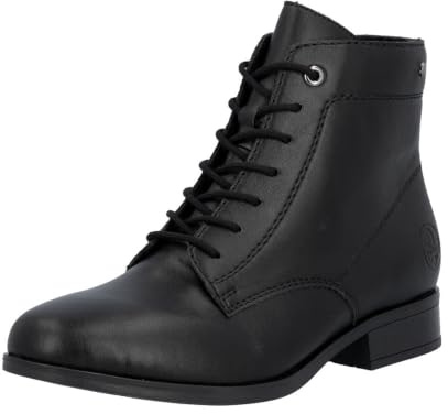 Rieker Donna 77030 Stivali stringati, nero, 38 EU, Nero, 38 EU