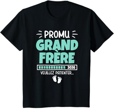 Enfant Promu Grand Frère 2026 - Annonce Grossesse Bébé en Route T-Shirt
