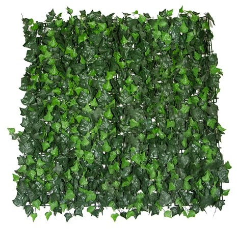 World PLANTIL Seto Decorativo Hiedra, Jardín Vertical/Planta Artificial para decoración de Pared en Interior, Terraza, Jardín o Balcon | 100 x100 cm (1m2)